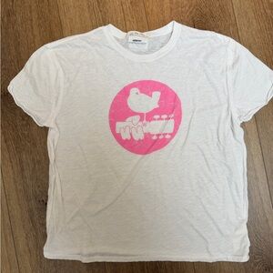 We The Free White Tee with Pink Graphic